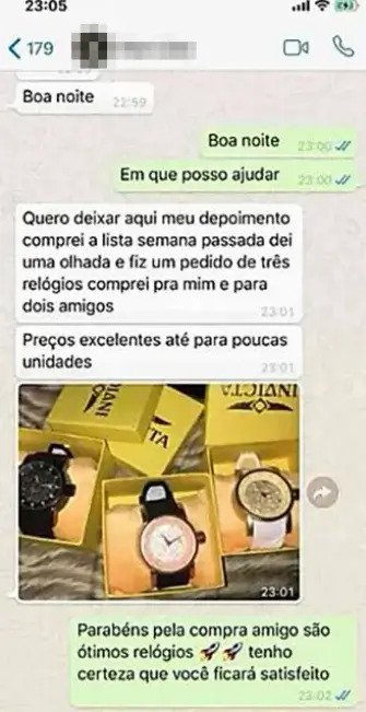 Prova social cliente - Entrega rápida confirmada