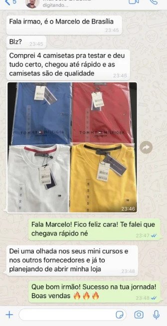 Prova social cliente - Comprovante de compra